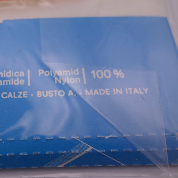 Vintage Prestige Ultra Sheer Made in Italy 100% Nylon 15 DEN White Panty Hose - Picture 13 of 13